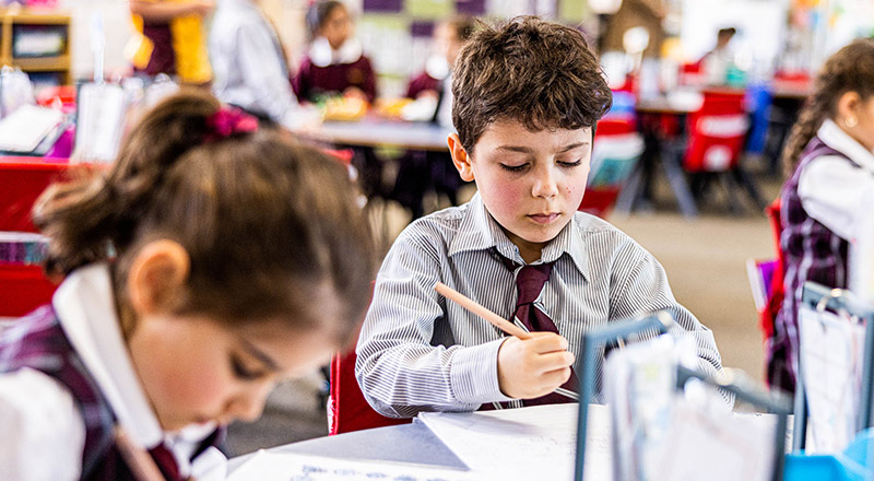 Students learning at Christ the King Catholic Primary School North Rocks