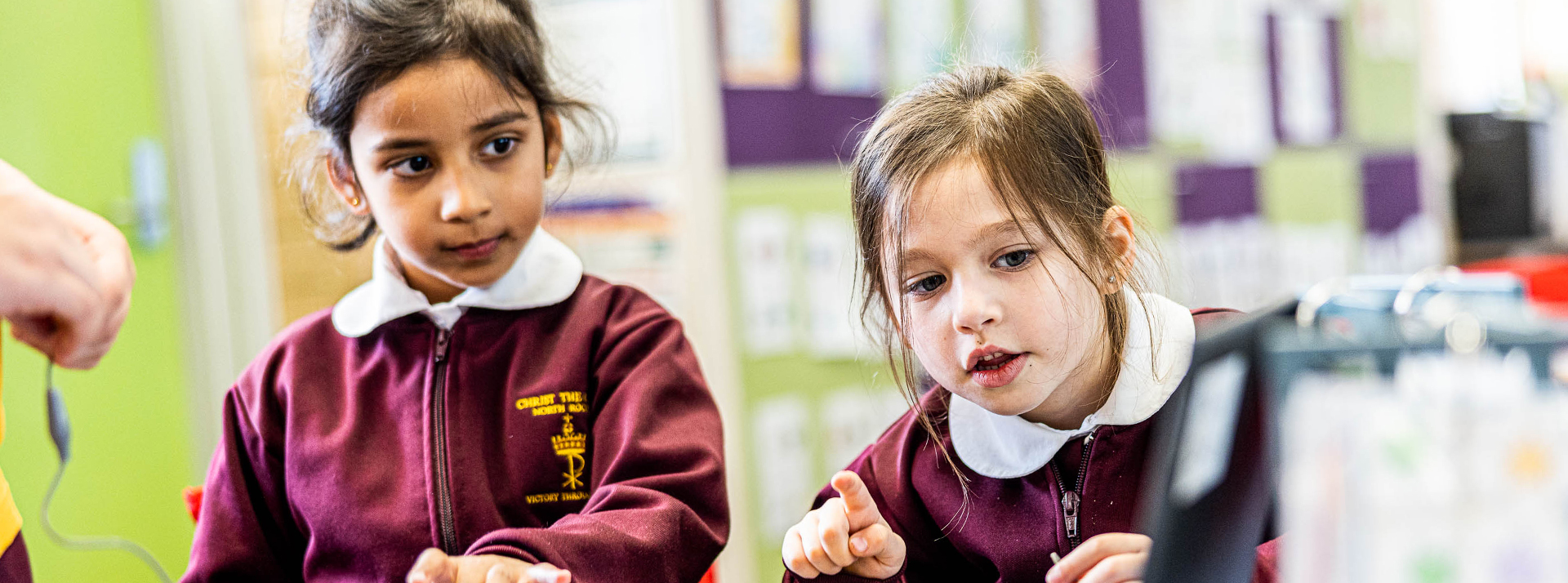 students interacting in classroom at Christ the King Catholic Primary School North Rocks