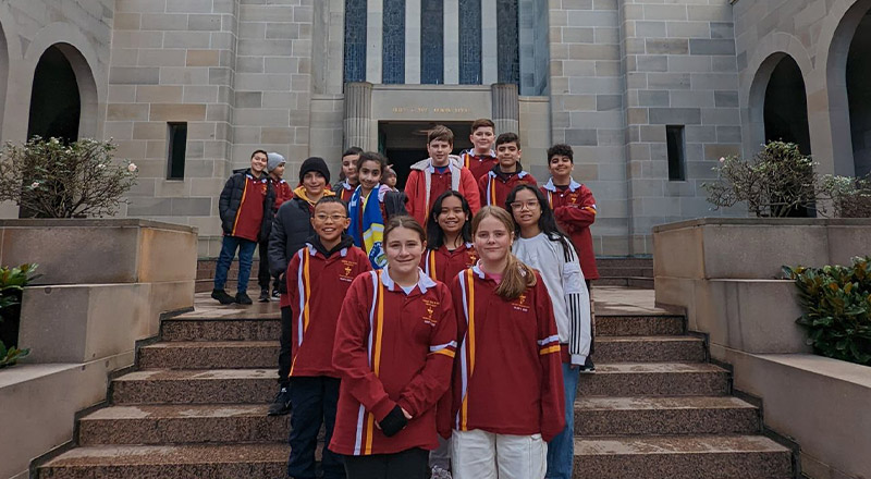 Students from Christ the King Catholic Primary School North Rocks at the Australian War Memorial
