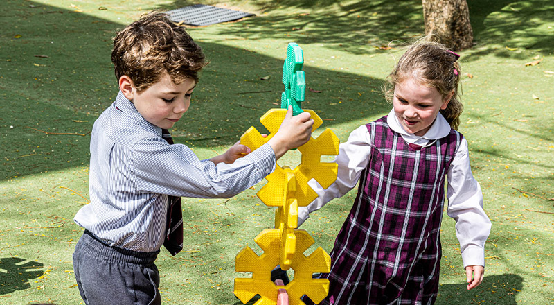 students outside at Christ the King Catholic Primary School North Rocks