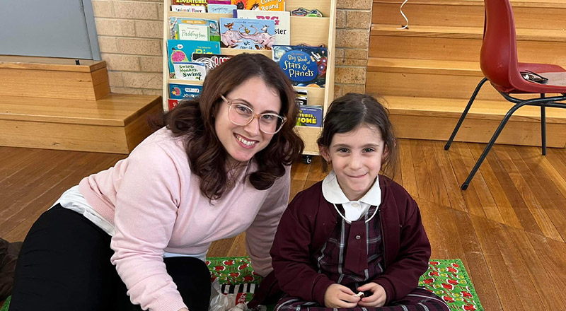 Mother Daughter duo at Christ the King Catholic Primary School North Rocks