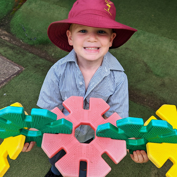 student outside at Christ the King Catholic Primary School North Rocks