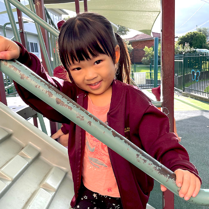 Student on playground at Christ the King Catholic Primary School North Rocks