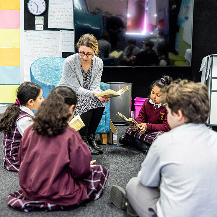 Teaching liuteracy at Christ the King Catholic Primary Nth Rocks